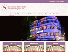 Tablet Screenshot of chandrabanquets.com